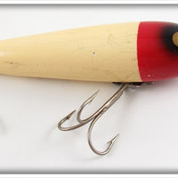 Vintage Heddon Red Head White Zaragossa Lure