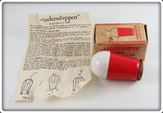 Vintage Andersduppen Red & White Float In Box