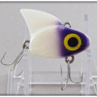 Vintage Lazy Ike Purple & White Sail Shark Lure