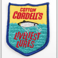 Vintage Cotton Cordell's Liveliest Lures Patch