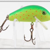 Vintage Rebel Green & Chartreuse With Spots Humpy Lure 