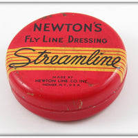 Vintage Newton Line Co. Streamline Fly Line Dressing Tin