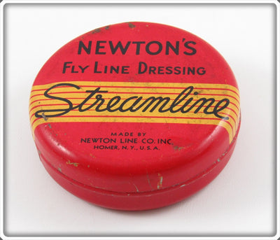 Vintage Newton Line Co. Streamline Fly Line Dressing Tin