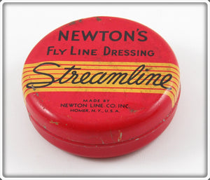 Vintage Newton Line Co. Streamline Fly Line Dressing Tin