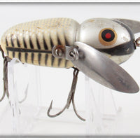 Vintage Heddon Silver Shore Crazy Crawler Lure