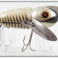 Vintage Heddon Silver Shore Crazy Crawler Lure