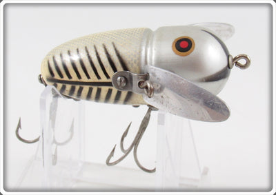 Vintage Heddon Silver Shore Crazy Crawler Lure