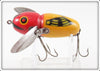 Heddon Yellow Red Head Crazy Crawler