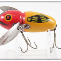 Heddon Yellow Red Head Crazy Crawler