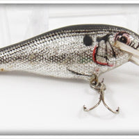 Vintage Bagley Black On Silver Foil Bass N Shad Lure