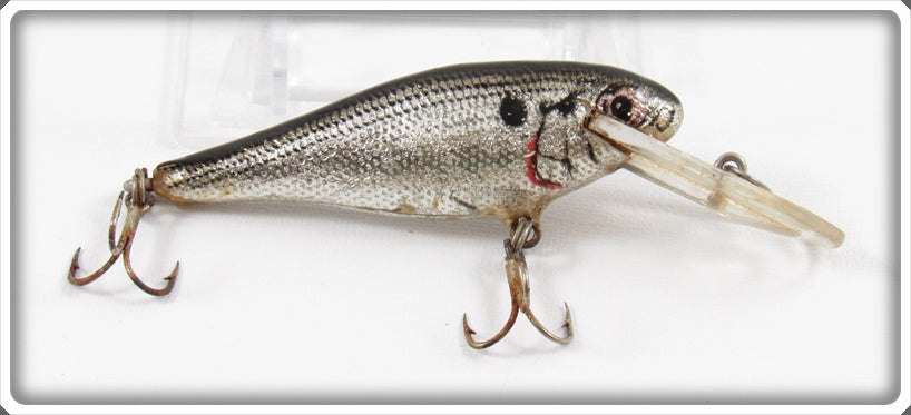 Vintage Bagley Black On Silver Foil Bass N Shad Lure