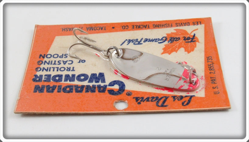 Vintage Les Davis Canadian Wonder Spoon Lot Of Three On Cards For Sale | Lure Lagoon Vintage Les Davis Canadian Wonder Spoon Lot Of Three On Cards For Sale | Lure Lagoon
