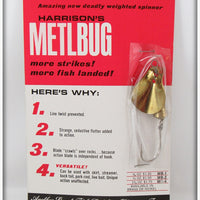 Vintage Harrison Industries Brass Metlbug Lure On Card