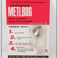 Vintage Harrison Industries Nickel Metlbug Lure On Card