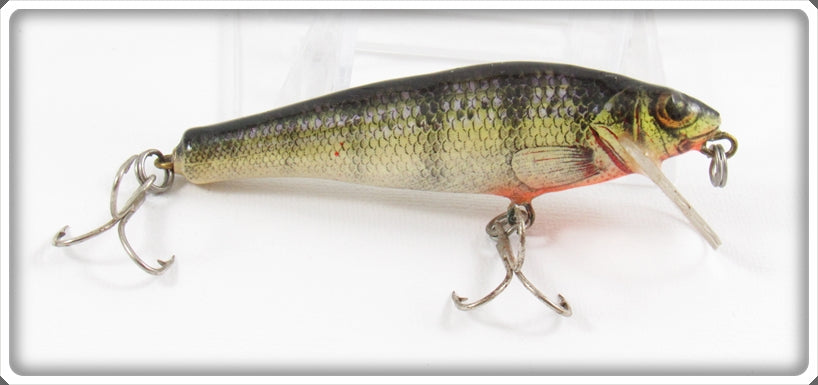 Vintage Bagley Perch On White Small Fry Perch Lure