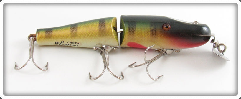 Vintage AL&W Creek Chub Perch Jointed Pikie Lure