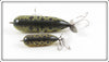 Heddon Natural Leopard Frog Torpedo & Teeny Torpedo Pair