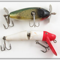 Vintage Creek Chub Ultra Light Injured Minnow & Pikie Pair 