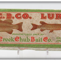 Vintage Creek Chub Pikie Finish Baby Pikie End Label Empty Lure Box