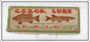 Vintage Creek Chub Pikie Finish Baby Pikie End Label Empty Lure Box