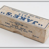 Park Mfg Co. Red & White Jake's Bait In Box