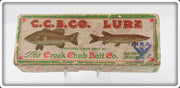 Vintage Creek Chub Pikie Finish Jointed Pikie End Label Empty Lure Box