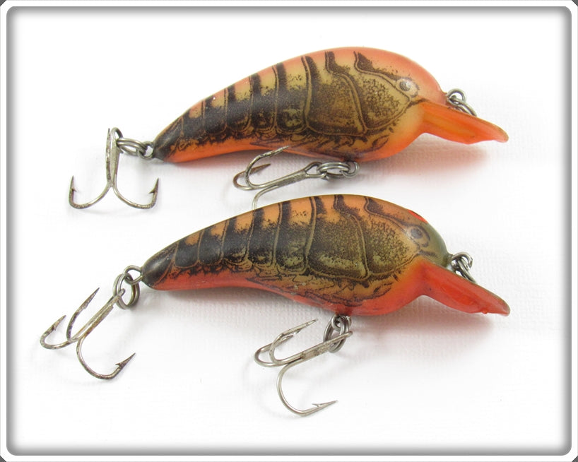 Vintage Norman Natural Crawdad Shallow Little N Lure Pair
