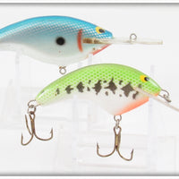 Vintage Blue Scale Tennessee Tuffy & Baby Bass Sisson Type Lure Pair