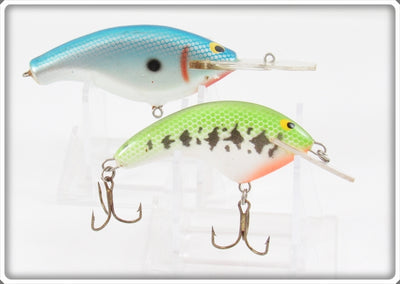 Vintage Blue Scale Tennessee Tuffy & Baby Bass Sisson Type Lure Pair