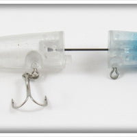Vintage Unknown Clear Blue Head Topwater Lure