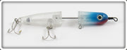 Vintage Unknown Clear Blue Head Topwater Lure