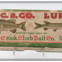 Vintage Creek Chub Unmarked Empty Lure Box 