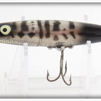 Heddon Silver & Black Dying Flutter In Box