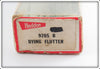 Heddon Silver & Black Dying Flutter In Box