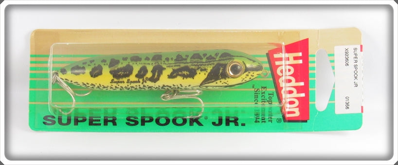 Heddon Natural Frog Super Spook Jr. Lure On Card 