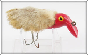 Vintage Lucky Bunny Bait Co. Red & White Lucky Bunny Lure