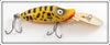 Vintage Heddon Yellow Coachdog Deep Dive River Runt Lure