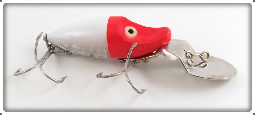 Heddon Red Head White Deep Dive Midget River Runt Lure 