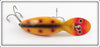 Vintage Heddon Spotted Orange Tadpolly Spook Lure 