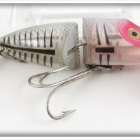 Vintage Heddon Silver Shore Jointed River Runt Lure