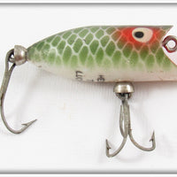 Vintage Heddon Green Scale Tiny Lucky 13 Lure