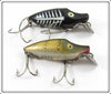 Heddon Pike Scale & Black Shore Midget River Runt Lure Pair