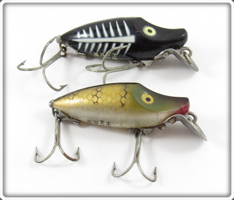 Heddon Pike Scale & Black Shore Midget River Runt Lure Pair