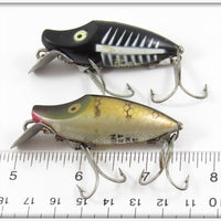 Heddon Pike Scale & Black Shore Midget River Runt Pair