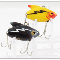 Vintage Heddon Black & Yellow Sonic Pair 