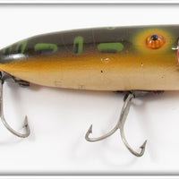 Vintage Heddon Bullfrog Wood Baby Lucky 13 Lure
