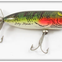 Vintage Heddon Natural Perch Baby Torpedo Lure