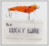 Vintage Gillespie Amber Lucky Lure Shrimp In Box