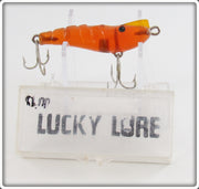 Vintage Gillespie Amber Lucky Lure Shrimp In Box