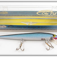 Vintage Old Pal Woodstream Blue Glitter Bait Lure In Box